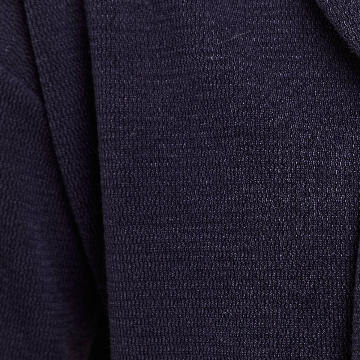 Pull col ch&acirc;le manches longues bleu marine femme