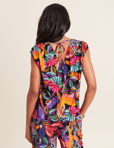 Blouse sans manches multicolore femme