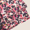 Foulard imprim&eacute; en polyester recycl&eacute; bordeaux femme