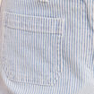 Bermuda casual taille haute bleu femme