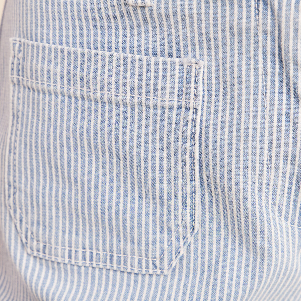 Bermuda casual taille haute bleu femme