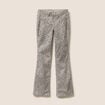 Pantalon bootcut réversible vert olive femme