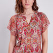 T-shirt manches courtes multicolore femme