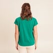 T-shirt col rond manches courtes vert menthe femme