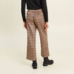 Pantalon large marron femme