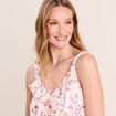 Robe longue &eacute;vas&eacute;e sans manches doubl&eacute;e multicolore femme