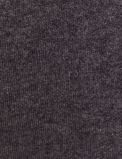 Gilet 2 en 1 col rond gris clair femme
