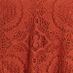 Robe 2 en 1 col rond marron fonc&eacute; femme