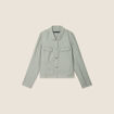 Blouson ajust&eacute; vert clair femme