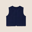 Gilet sans manches bleu marine femme