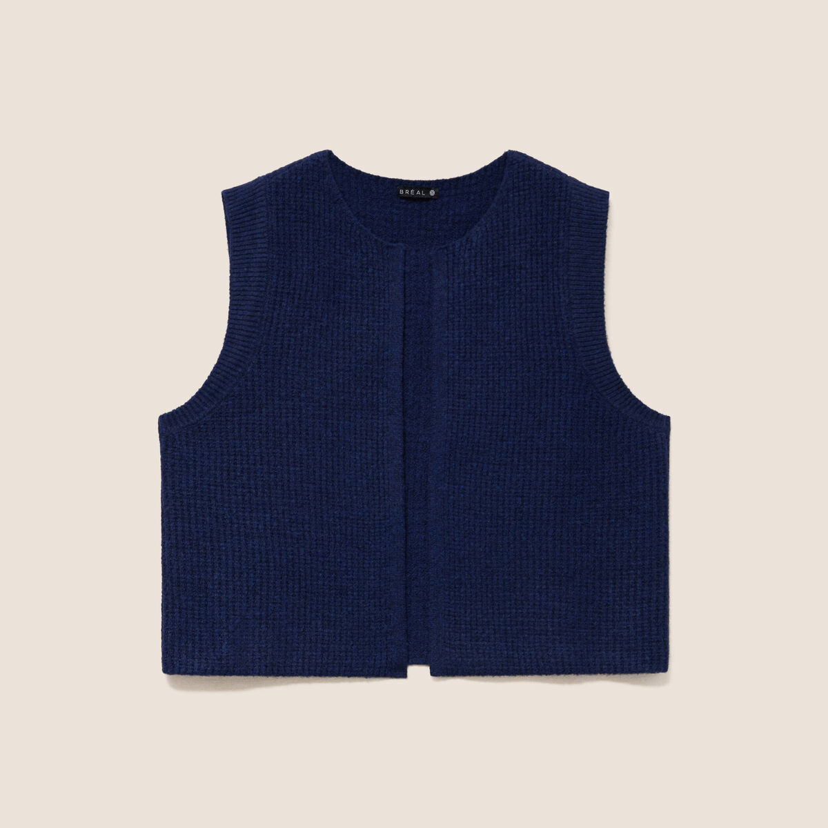 Gilet sans manches bleu marine femme