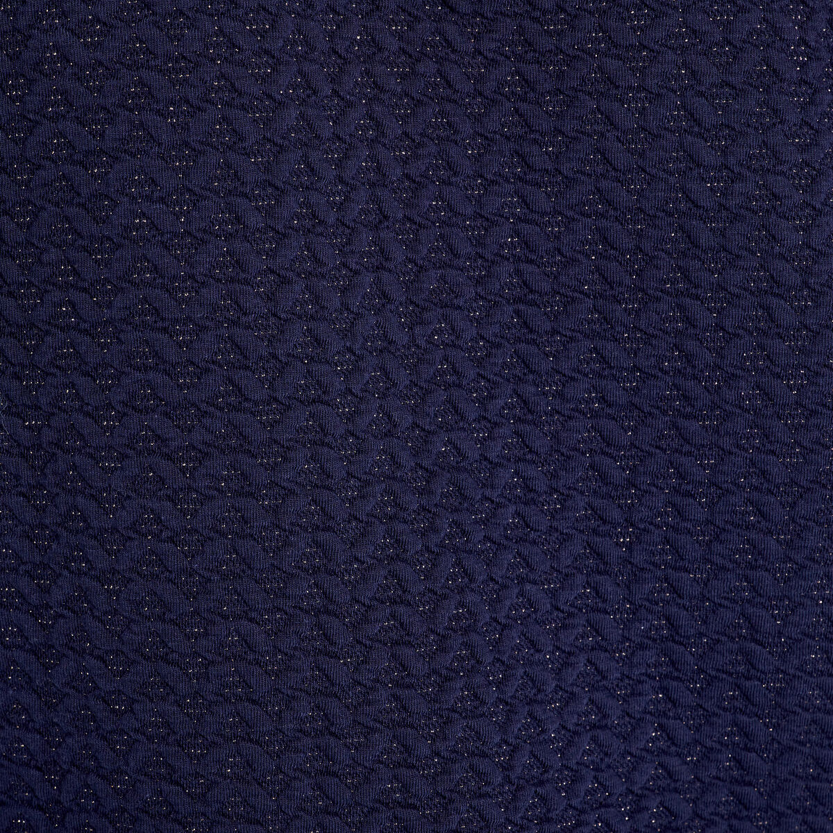 T-shirt manches longues bleu fonc&eacute; femme
