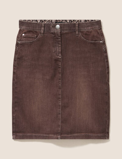 Jupe magique l'unique marron clair femme