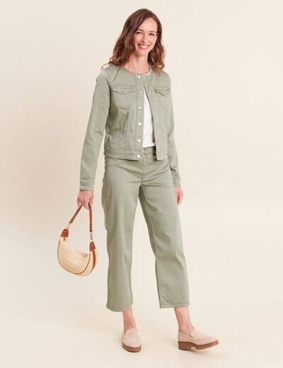 Veste cintr&eacute;e r&eacute;versible manches longues gris femme