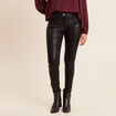 Pantalon magique Le L&eacute;ger enduit noir femme