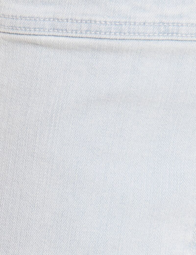 Jean large à coulisse denim bleach femme
