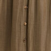 Robe midi &eacute;vas&eacute;e satin vert kaki femme