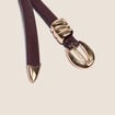 Ceinture fine prune femme