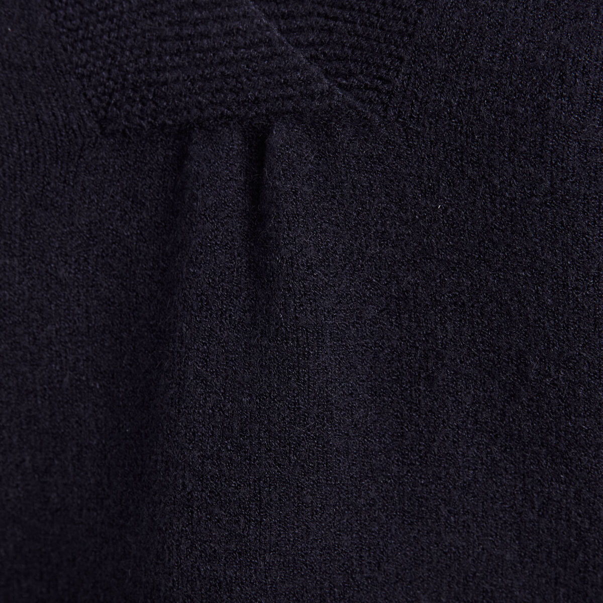 Pull sans manches bleu foncé femme