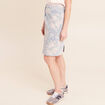 Jupe droite en jean taille standard rose femme