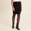 Jupe ajustée noir femme