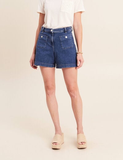 Jean taille haute denim stone femme