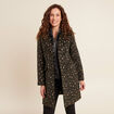 Manteau 2 en 1 ajust&eacute; &agrave; capuche amovible vert kaki femme