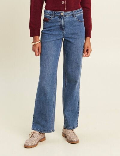 Jean standard denim stone femme
