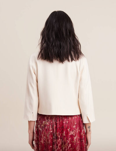 Veste cintrée ecru femme