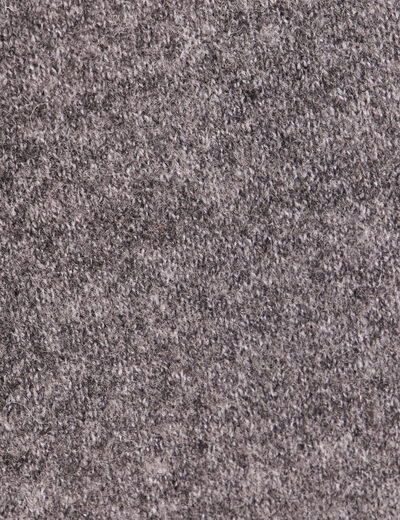 Gilet droit long gris fonc&eacute; femme