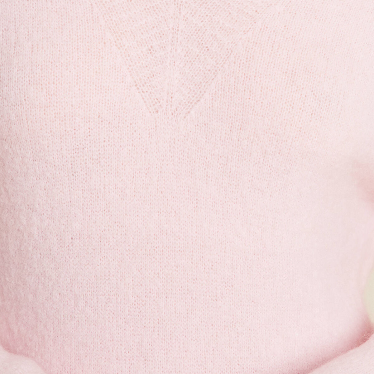 Pull manches longues rose femme