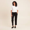 Pantalon taille standard noir femme