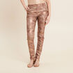 Pantalon ajusté marron femme