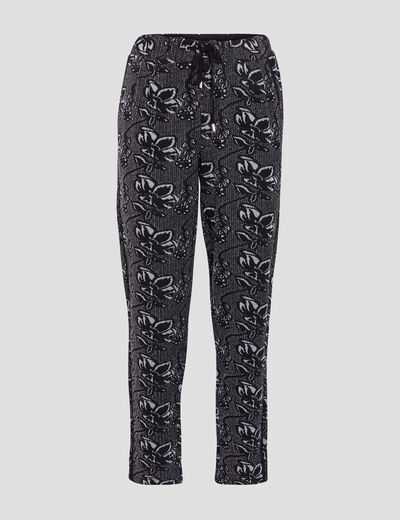Pantalon jogging noir femme