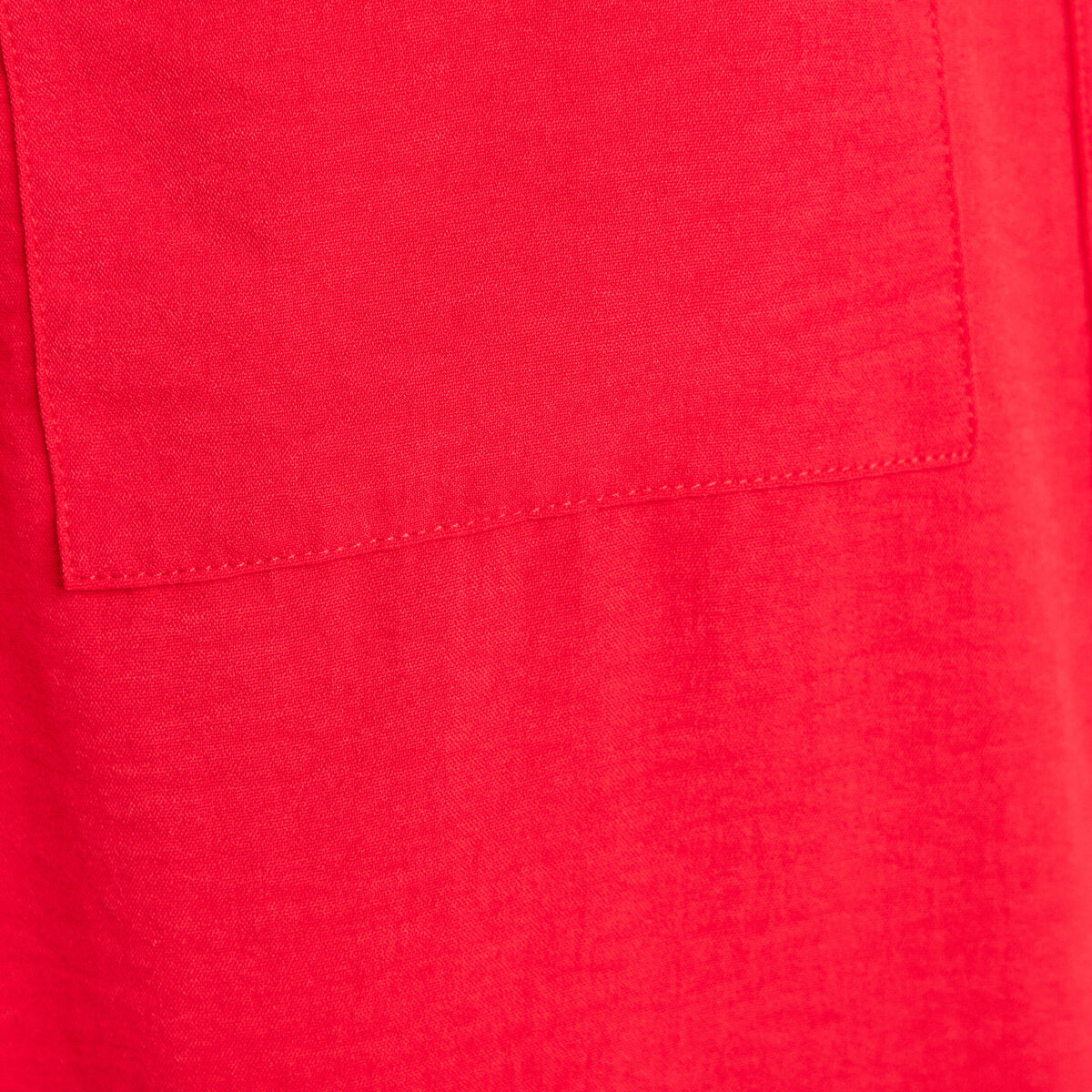 Chemise manches longues rouge femme