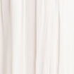 Robe longue évasée à volants ecru femme