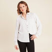 Chemise manches longues gris foncé femme