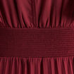 Robe longue &eacute;vas&eacute;e &agrave; volants prune femme