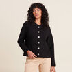 Gilet manches longues noir femme