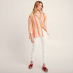 Chemise manches 3/4 multicolore femme