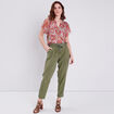T-shirt manches courtes multicolore femme