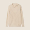 Pull manches longues couleur or femme