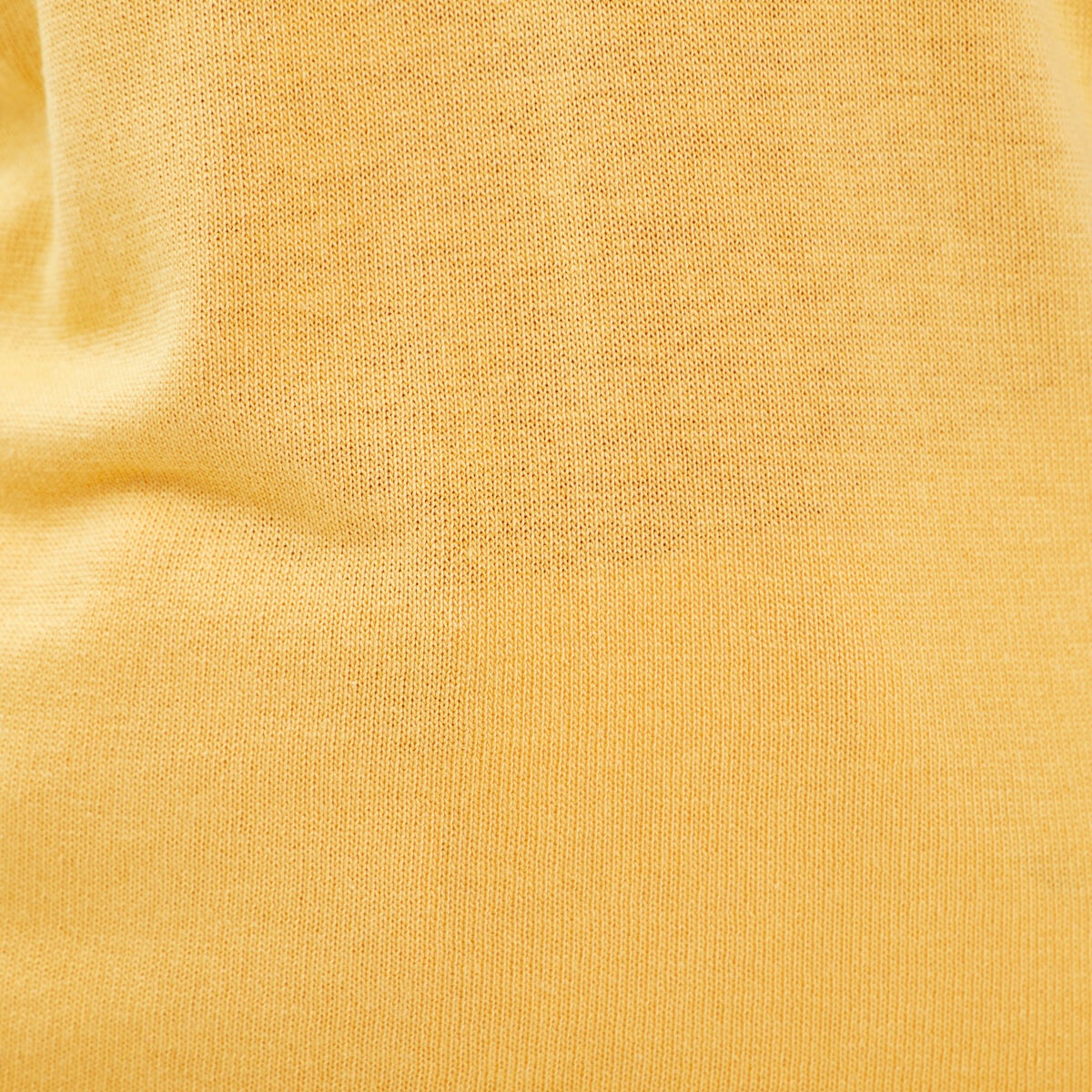 Pull manches courtes jaune moutarde femme