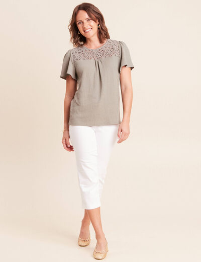 Pantalon magique l'unique blanc femme