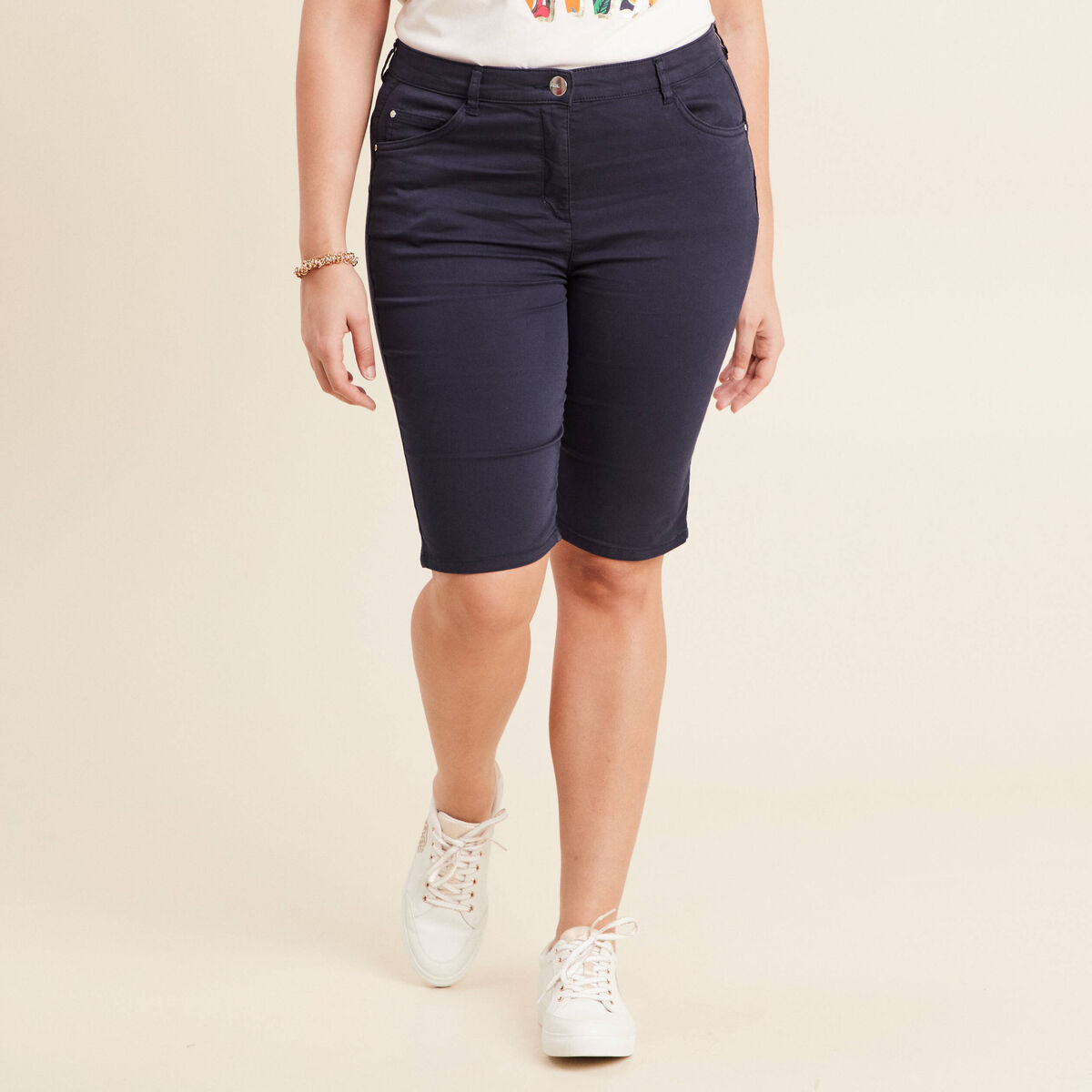 Bermuda magique le Léger bleu marine femme