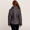 Doudoune déperlante droite zippée noir femme