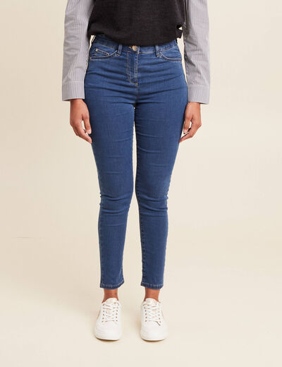 Jeans léger taille standard 7/8ème denim double stone femme
