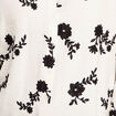 Chemise fluide brod&eacute;e manches longues blanc femme