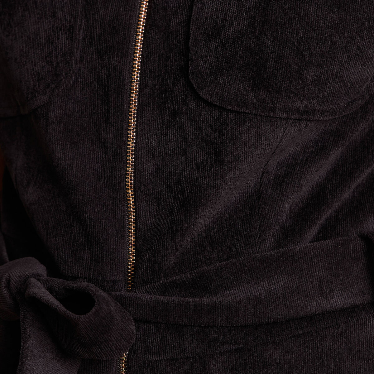 Combinaison en velours noir femme