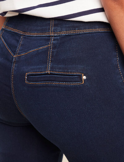 Jean bootcut taille haute denim brut femme